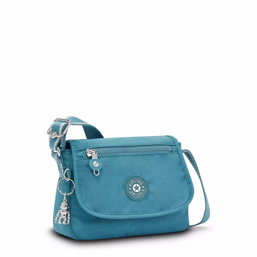 Kipling Mini Bags On Clearance Online - Turquoise Womens Sabian Crossbody