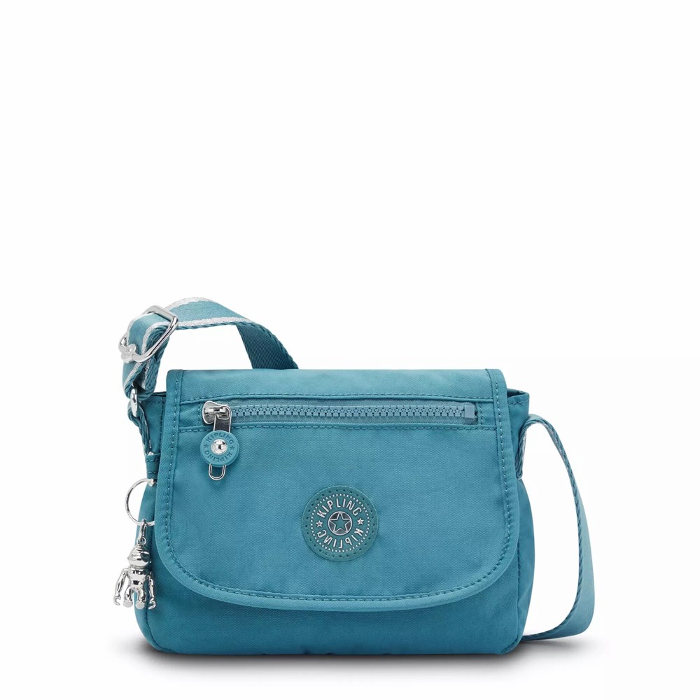 Kipling Mini Bags On Clearance Online - Turquoise Womens Sabian Crossbody